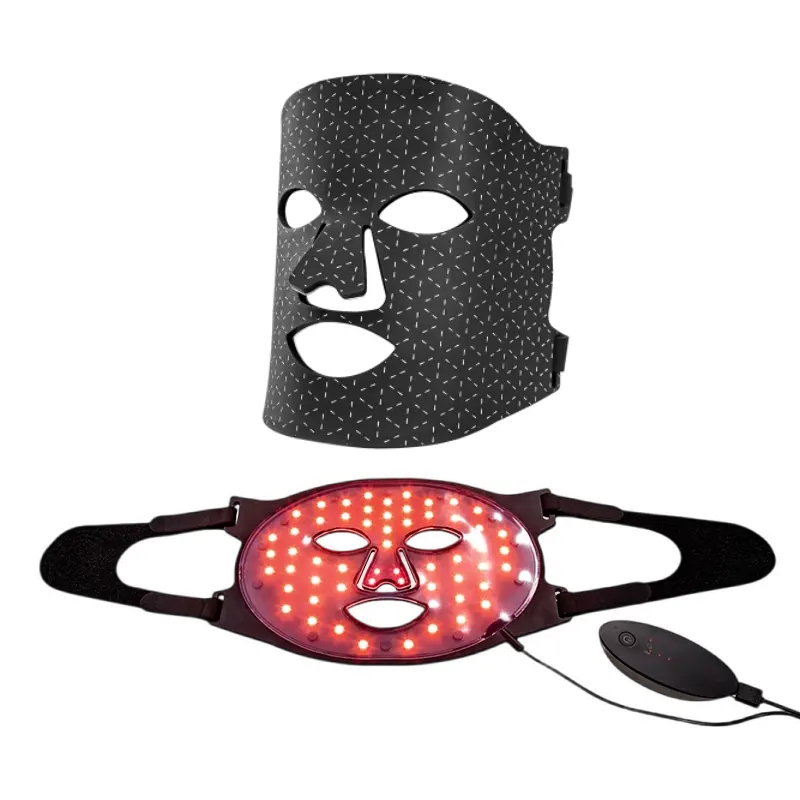 Mascherine di bellezza di nuovo Design OEM ODM Factory 630nm 830nm doppio Chip telecomando in Silicone viso Smart Light Therapy maschera per il viso