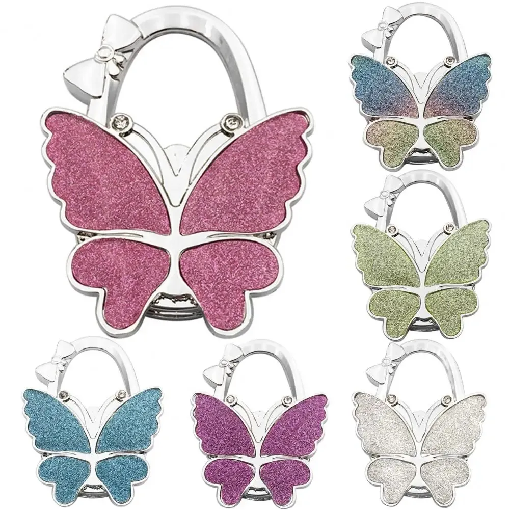 Butterfly Purse Bag Table Hook Holder for Student Portable Foldable Handbag Hanger for Home Decoration Christmas Gifts