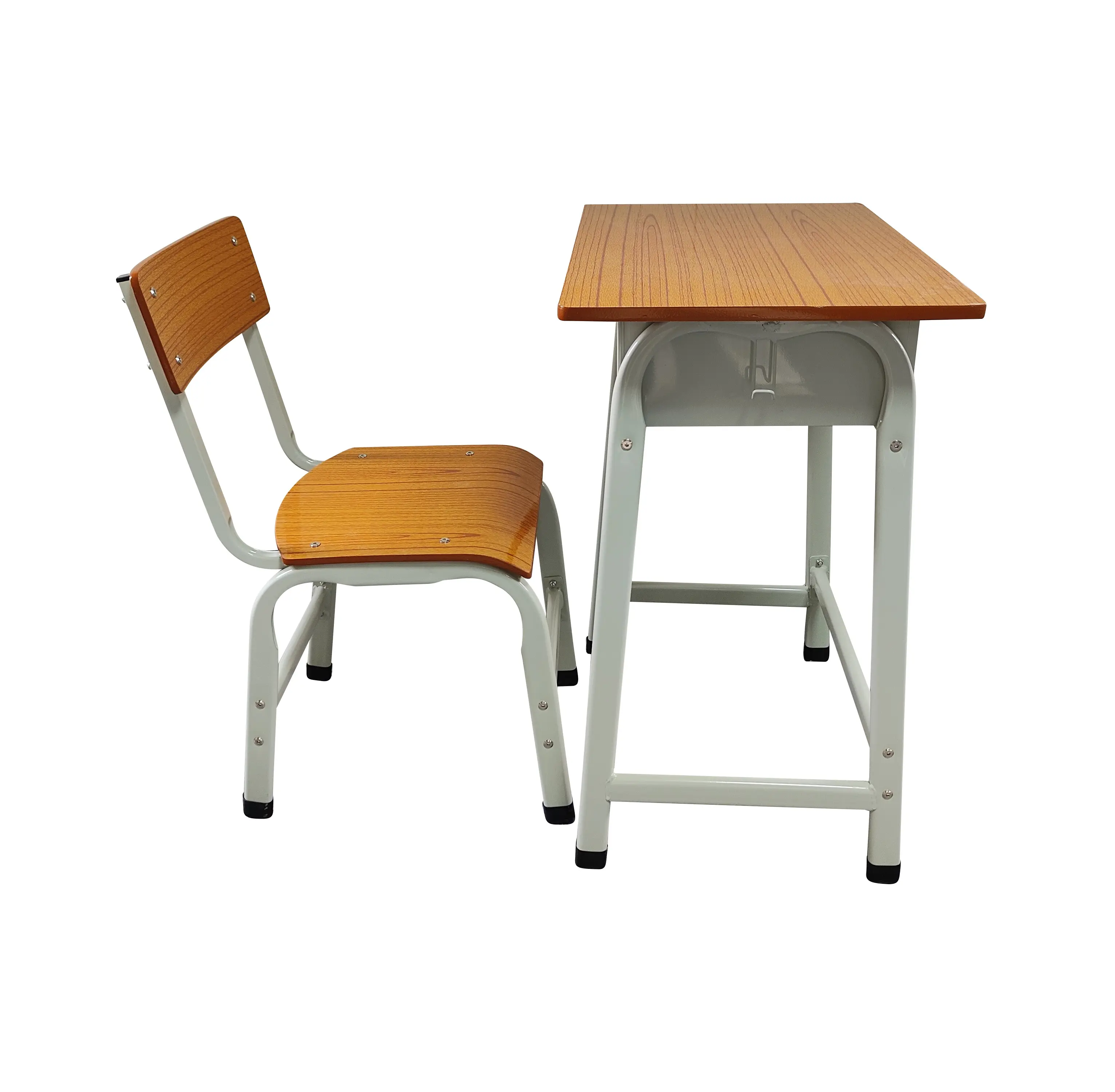 Bureaux et chaises bon marché en métal pour étudiants Mobilier scolaire au design minimaliste pour la maison, le bureau, la chambre et le salon pour étudiants