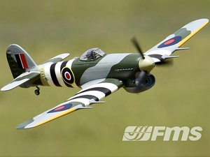WWII RAF Hawker <strong>Typhoon</strong> by FMS 1100mm Wingspan RC Airplane PNP Advanced Maneuvers With Split Flaps &amp; Retracts - Product Image 3