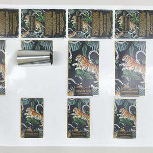 Không thấm nước sang trọng vàng lá dập Parfum nhãn dính Vinyl hương thơm nước hoa chai nhãn dán CuộN - Product Image 4