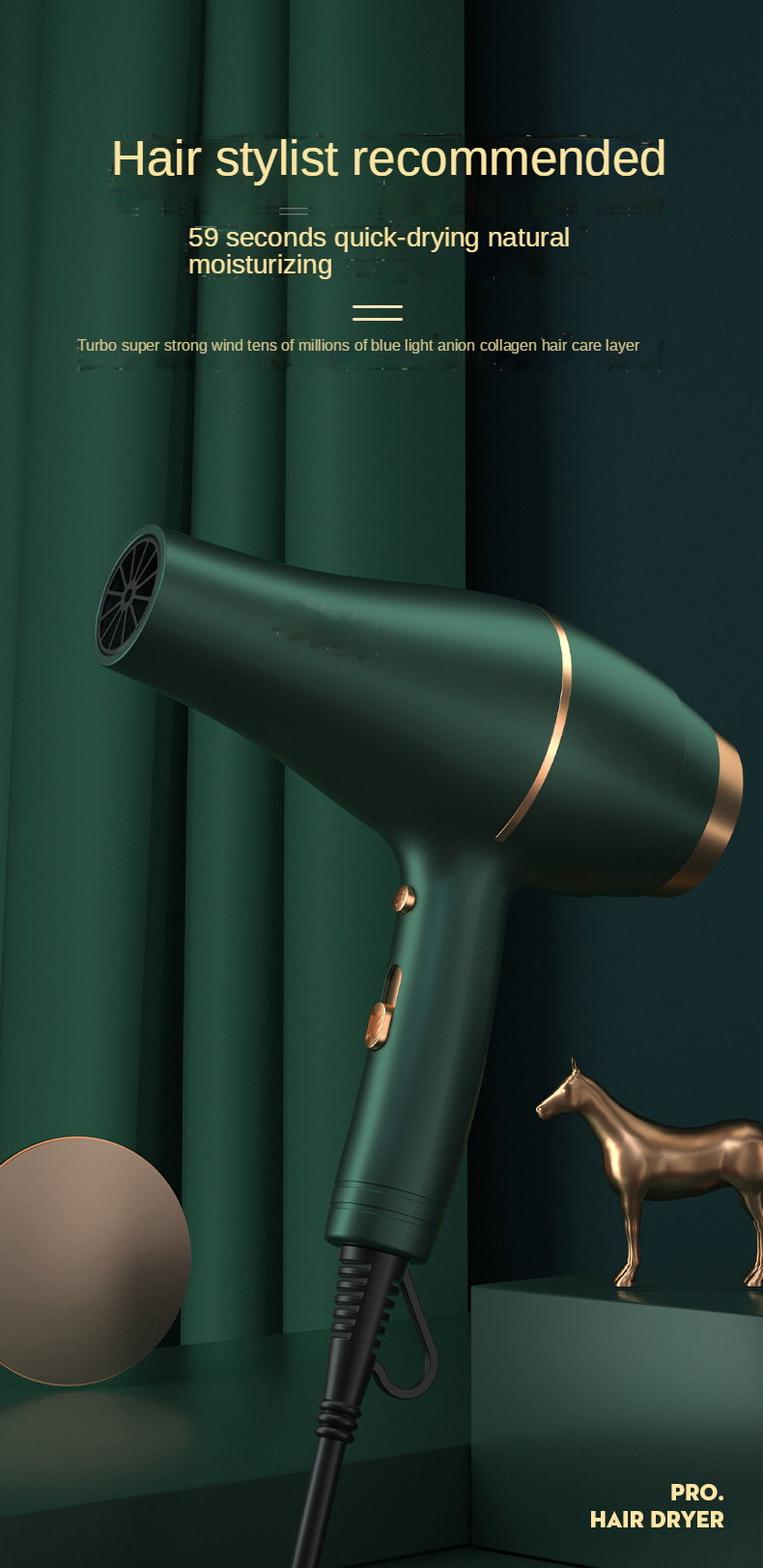 Hot Selling Salon Professional Dc Motor Concentrator/diffuser/ionic And Induction Function Professional Blow Hair Dryer