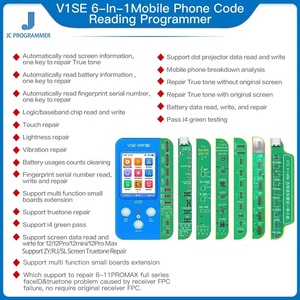 JC V1SE-programador de reparación de huella dactilar para teléfono móvil, batería de tono verdadero, identificación facial, JCID V1SE para Cable de matriz de puntos de iP6-14PM