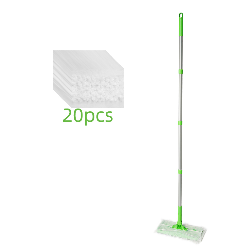 Mop+20pcs Dry Mop Cloth