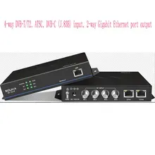 4-CH DTMB <strong>DVB</strong>-C ATSC <strong>DVB</strong>-T T2 <strong>Input</strong> 2 CH <strong>IP</strong> <strong>Output</strong> Hotel TV System Equipment TV Signal Encoder - Product Image 2