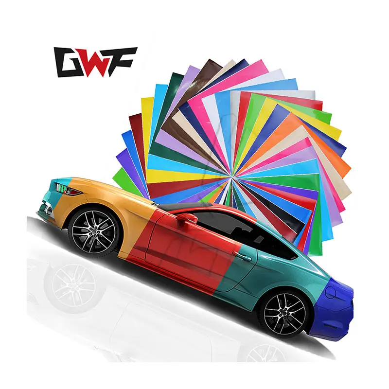 GWF Color PPF Car Wrap Sticker 60in x 52feet Gloss Chalk Grey TPU PPF 7.5mil Self Healing Car Paint Protection Film