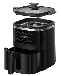 Friggitrice multifunzione Antronic 5L con griglia nuova funzione con 6 programmi di cottura