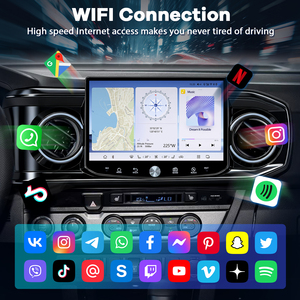 เครื่องเล่นดีวีดีในรถยนต์วิทยุรถยนต์ระบบมัลติมีเดีย11.5In ระบบนำทาง DSP Wireless CarPlay สำหรับ Toyota Tacoma 2016-2023 - Product Image 6