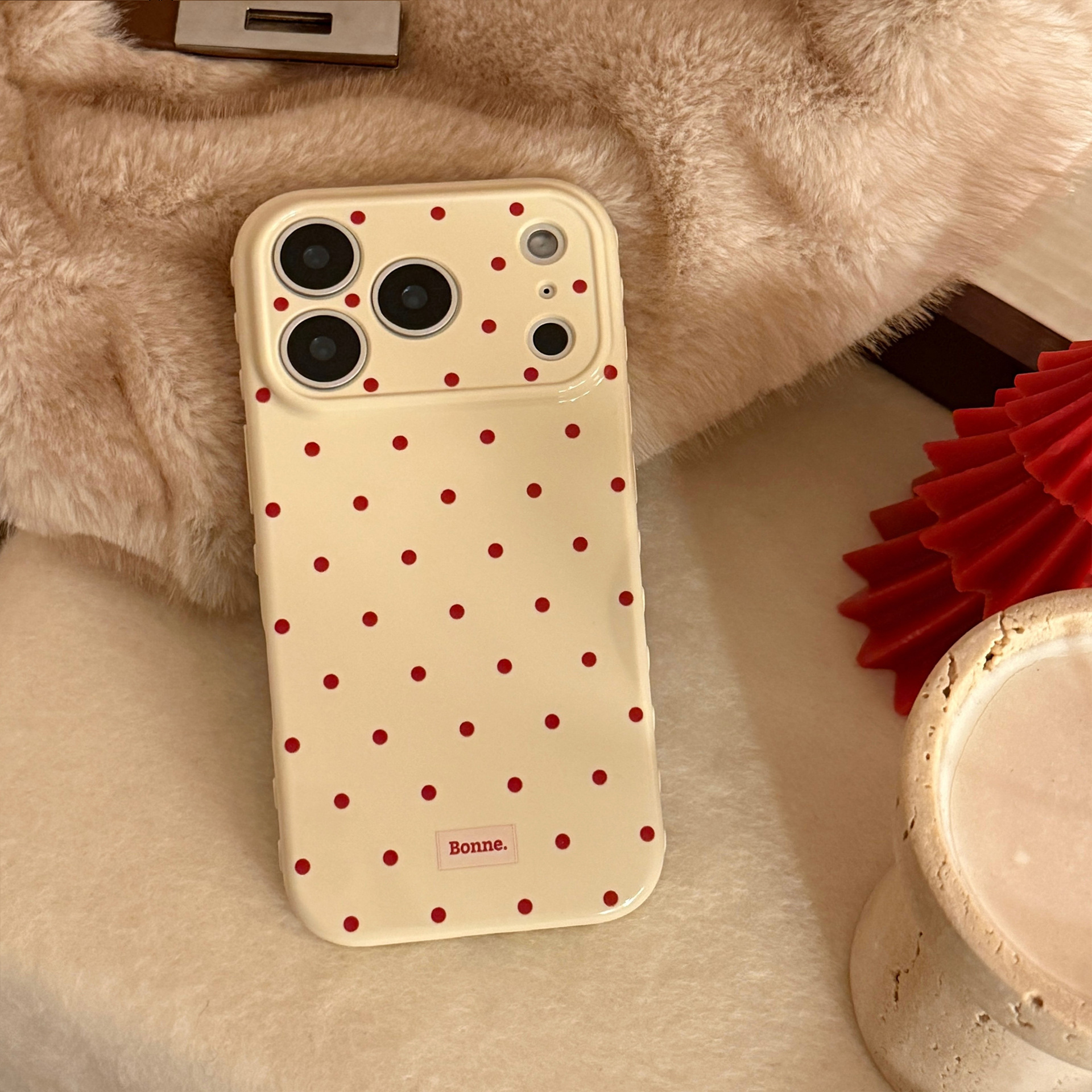 Pomelo white, brown sugar dots