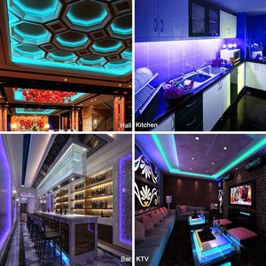 แถบไฟ RGBW ควบคุมด้วยแอปปรับแต่งได้ WiFi และแถบไฟ LED บลูทูธอัจฉริยะ IP20เทคโนโลยีการเปลี่ยนสี - Product Image 6