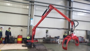 RIMA sollevamento e caricamento 3m ~ 7.5m outreach 3 punto di traino legname crane macchina con presa - Product Image 5