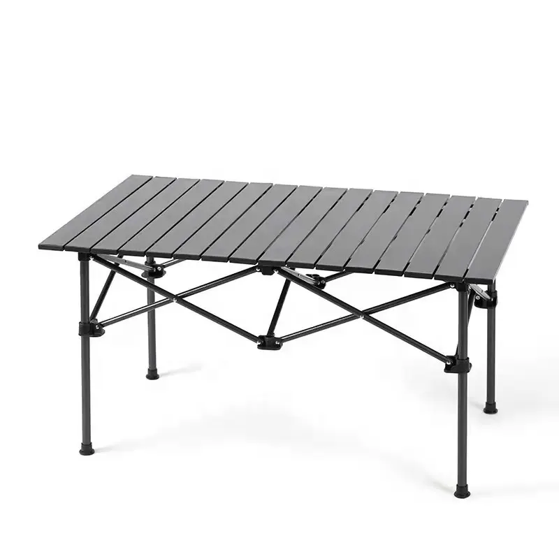 Tragbarer Camping Tisch Klappbare Eier rolle Dreieck Stabiler Garten Aluminium Grill zubehör Outdoor Tisch