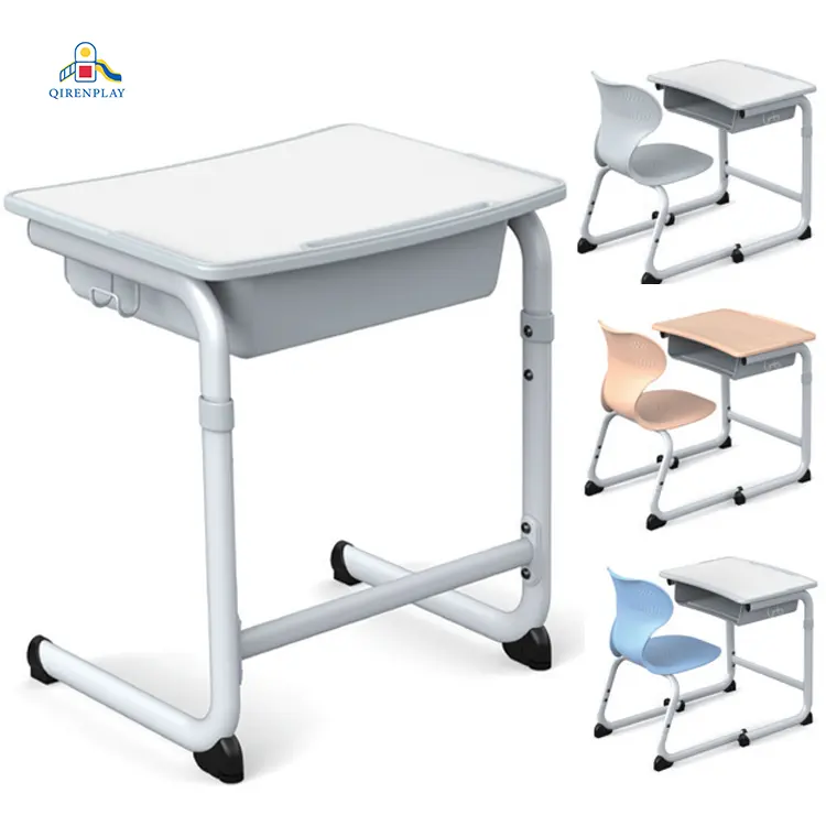 School desks and chairs Primary and secondary school classroom furniture Classroom sets S