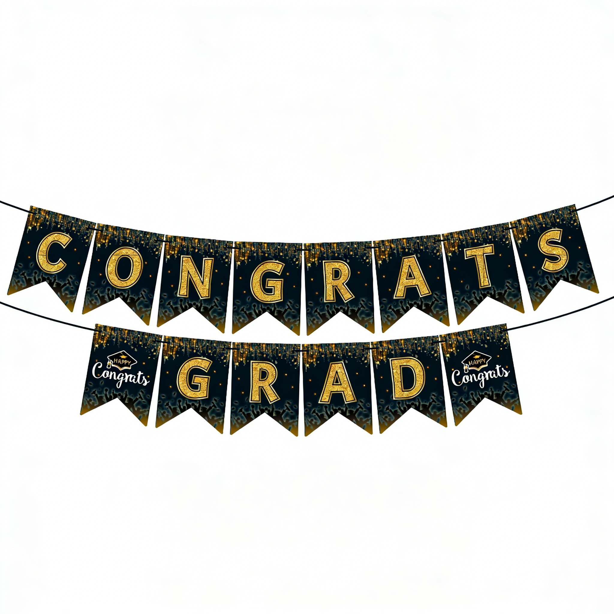 black&yellow Flag-raising during graduation season