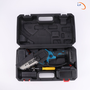 4 inç 6 inç şarj edilebilir pil işletilen zincir testere 21V el Mini elektrikli testere makinesi bahçe aracı ahşap kesme güç testereler - Product Image 6