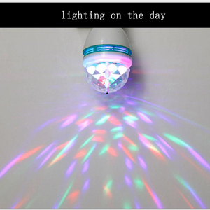 LEDマジック電球3w RGBカラー変更クリスタルボール効果DJディスコランプ自動回転ステージ使用 - Product Image 4