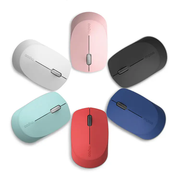 Rapoo M100 Wireless BT Mute Mouse Mac Computer Office Home USB Mouse