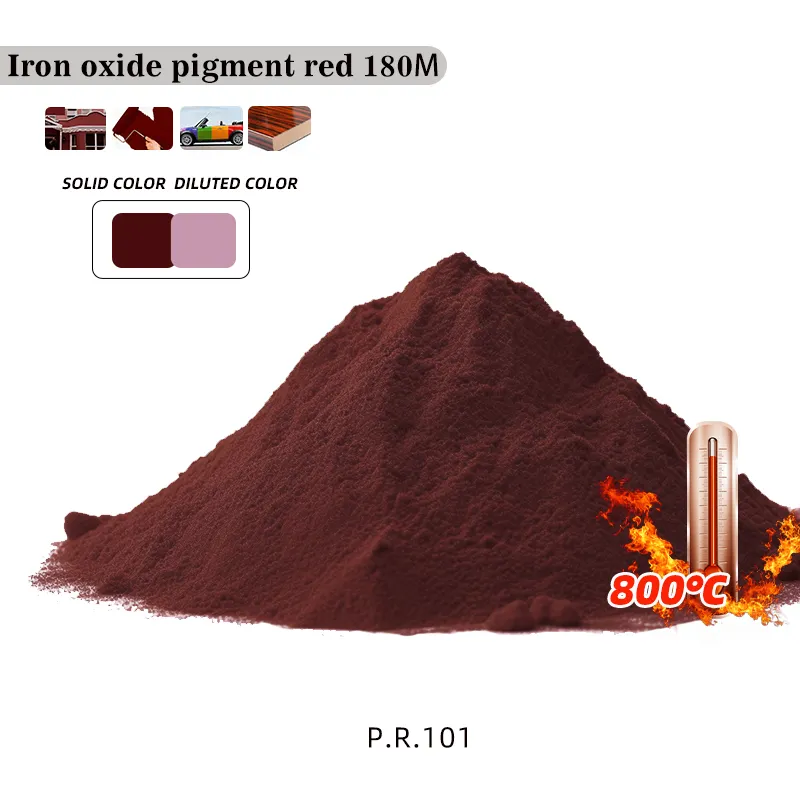 Pigment d'oxyde de fer rouge BAYFERROX 180M résistant aux hautes températures oxyde de fer pigment rouge pigment inorganique rouge 101 poudre