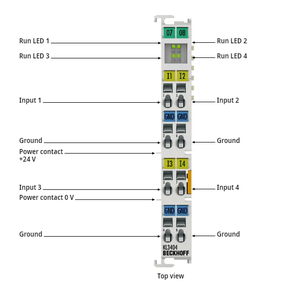 Beckhoff KL3404 Interfaz EtherCAT PLC IO Terminal Nuevo terminal de bus de entrada analógica con terminación de bus - Product Image 1