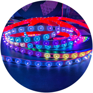 48leds digitale Programmierung DC24V RGBIC Magic Color Wasserdichter Smart Led Strip mit optischer Linse 170 Grad für Aluminium profil - Product Image 2
