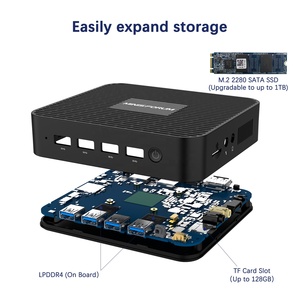 Minis forum GK50 Intel N5030 8G 128G Mini-PC 64Bit Wins10 Lüfter loser Desktop-Industrie computer für Büroarbeit spiele Ubuntu Linux - Product Image 2