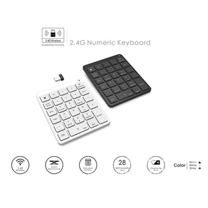 Teclado numérico inalámbrico OEM 2,4g, interruptores de tijeras ultrafinos, teclado numérico para computadora/escritorio/PC/portátil/