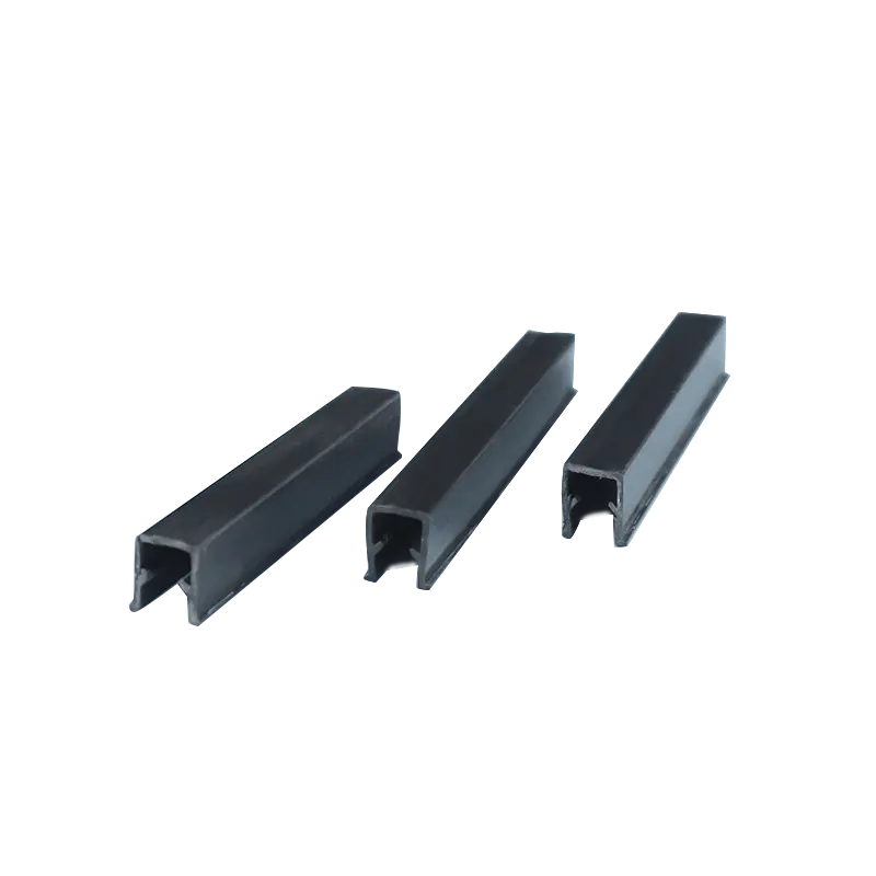 U-образный паз из черного ПВХ 8 мм, алюминиевый профиль, аксессуары для вставки стеклянной панели
