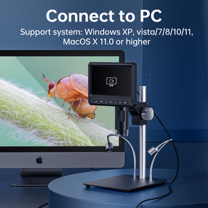 Wholesale 7 Inch Touch Screen Electron <strong>Microscope</strong> with Dual LED Fill Light 12MP 1200X <strong>Digital</strong> Zoom <strong>Microscope</strong> <strong>Computer</strong> Gems - Product Image 4
