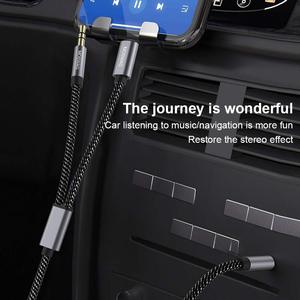 MOSWAG 2 in 1 3.5mm Aux kablosu 3.5mm ses Aux jak kablosu 3.28FT/1M USB C AUX kablosu ses yardımcı giriş adaptörü - Product Image 6