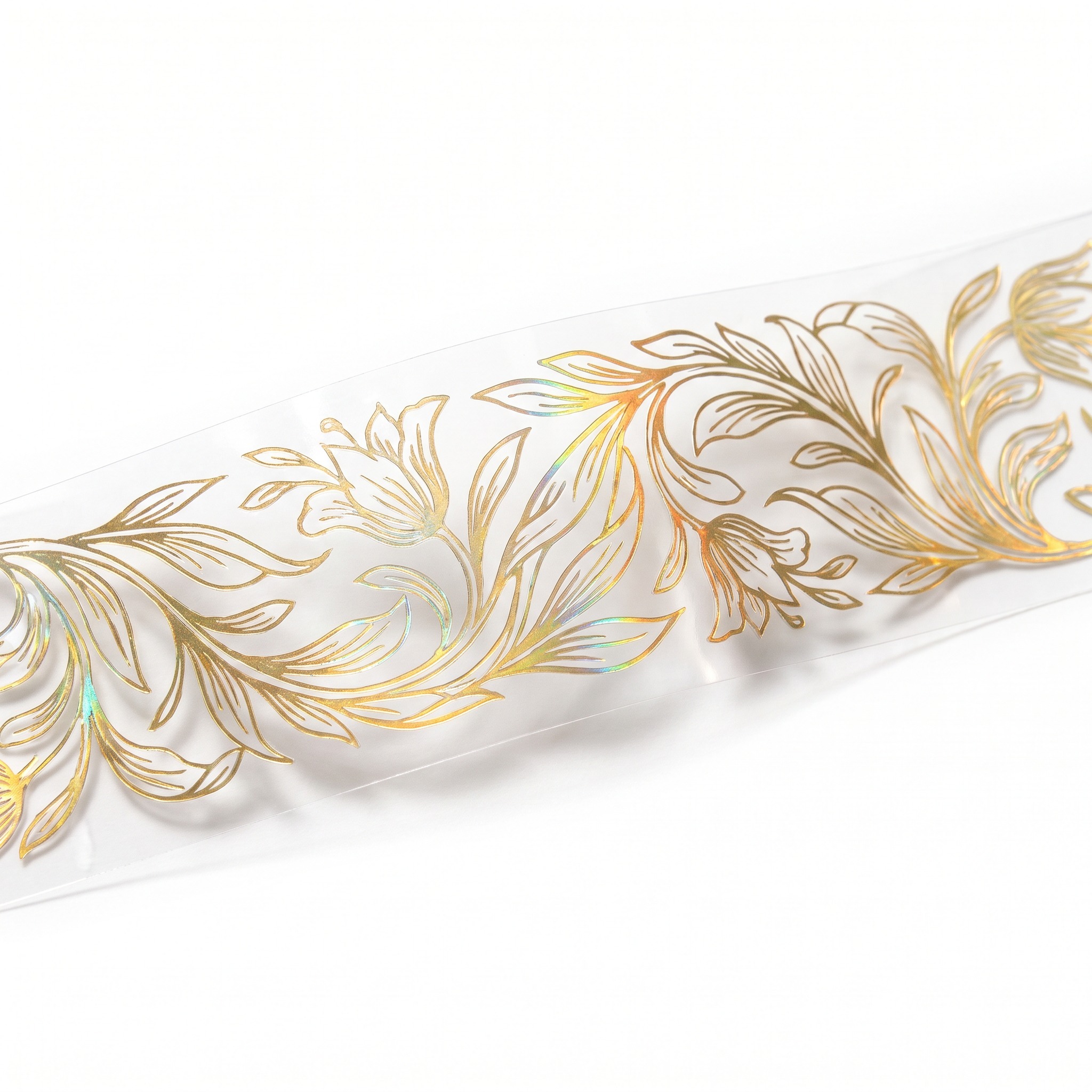 Clear PET | Continuous Holographic Gold | Release Liner