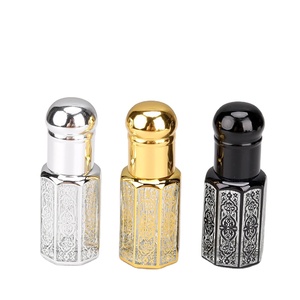 アラビア香水オイル包装ミニシルバーゴールドブラック3ml 5 ML 6ml 9ml 12mlドバイアラビア風ウッドアタル男女兼用香水 - Product Image 1