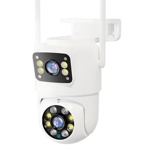 Icsee 6mp vigilância cam ip wifi cctv segurança de rede dual lens camara dome alarm 360 pista casa ao ar livre câmera ptz sem fio