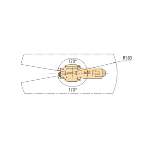 Ein 6-Achsen-Desktop-Roboter mit einer effizienten Nutzlast von 4 kg und einem Bewegungs bereich von 560 mm - Product Image 3
