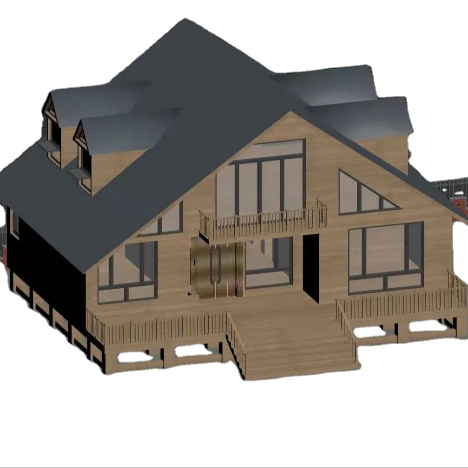Надежный деревянный дом/быстроустанавливаемый простой сборный дом/Хорошая цена коттедж