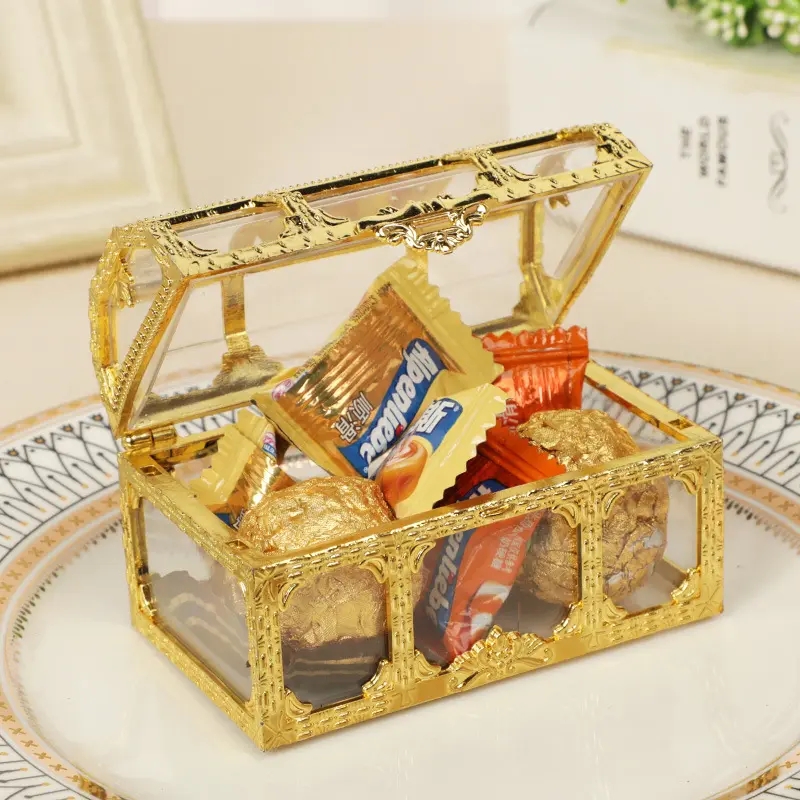 Креативная ретро коробка для шоколада коробка с сокровищами свадебные конфеты прозрачная пластиковая коробка для конфет для гостей