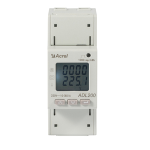 Acrel ADL200单相10(80)A RS485 Din导轨输入功率分析仪能量千瓦时表，带RS485 Modbus RTU通信 - Product Image 1
