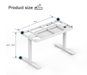 Muebles de oficina con logotipo personalizado, mesa de cajón, diseño moderno, altura de Pie ajustable, escritorio de ordenador - Product Image 2