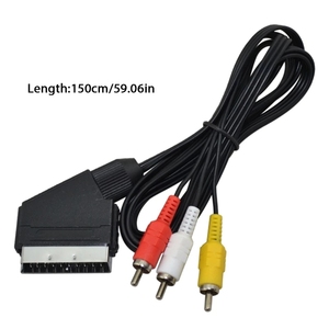 1.8m AV <strong>SCART</strong> Audio Video Cable TV Lead for NES for NES RGB <strong>SCART</strong> CABLE Plug Brand New RCA Video Cable for NES for FC
