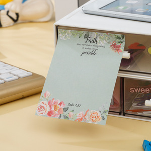 12pcs/set Sticky Note Message Note Flower Theme Fluorescent Paper Notepad Self-adhesive Decorative Sticker Custom Wholesale - Product Image 5