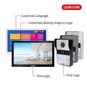 Villa veya daireler için 1024 P kamera görsel kapı zili ile 7 inç dokunmatik ekran görüntülü kapı telefonu interkom - Product Image 6