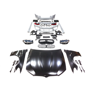 宝马5系F10 2010-2017的自动调谐零件附件车身套件更改为G30 Lci M5型保险杠总成，带灯体