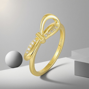 Moissanite Anel 18k Ouro Mulheres Simples e Elegante Design de Anel Fino com Circular Moissanite Inlay Atacado - Product Image 6