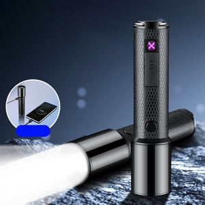KY Outdoor Flashlight Lighter Power Bank Type-C Chargeable Windproof Mini Electric <strong>Arc</strong> Lighter for Cigarette