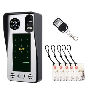 Intercomunicador con pantalla de 7 pulgadas, sistema de Control de acceso a puerta, cámara de seguridad, tarjeta IC, vídeo, huella dactilar, teléfono, venta al por mayor - Product Image 2