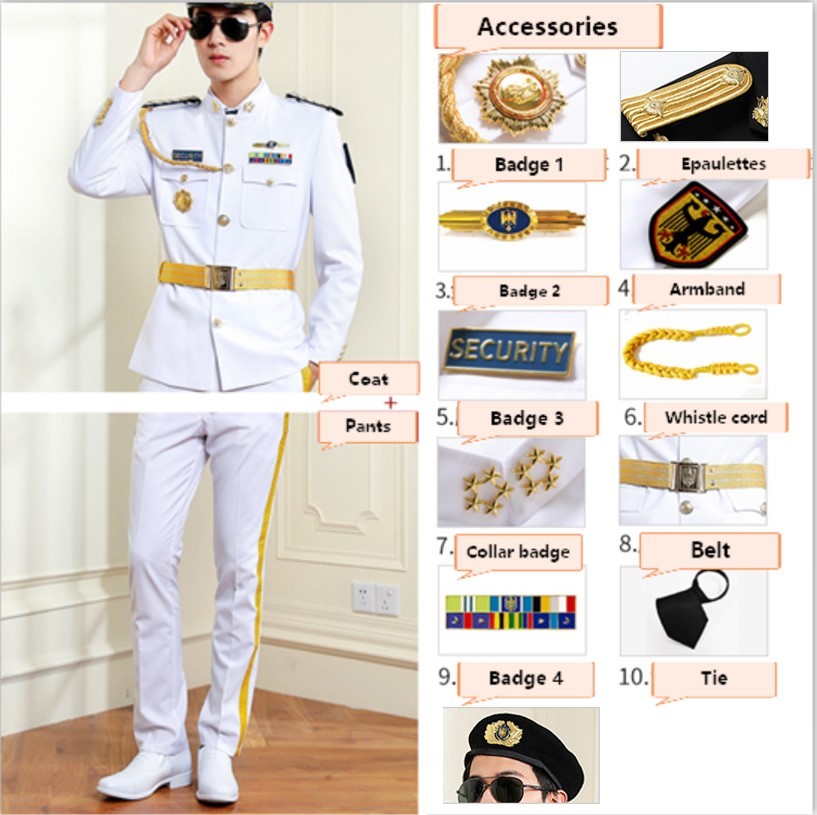 Manteau+Pantalon+Béret+Épaulettes 2+9 accessoires