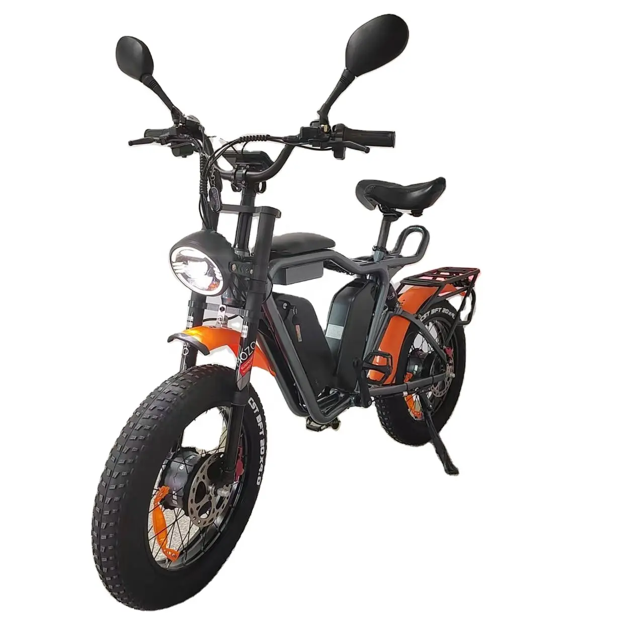 Yolin Q1S52V電動自転車2000Wデュアルモーターバファンデュアルバッテリー44Ahファットタイヤアルミニウム合金フレーム高速自転車