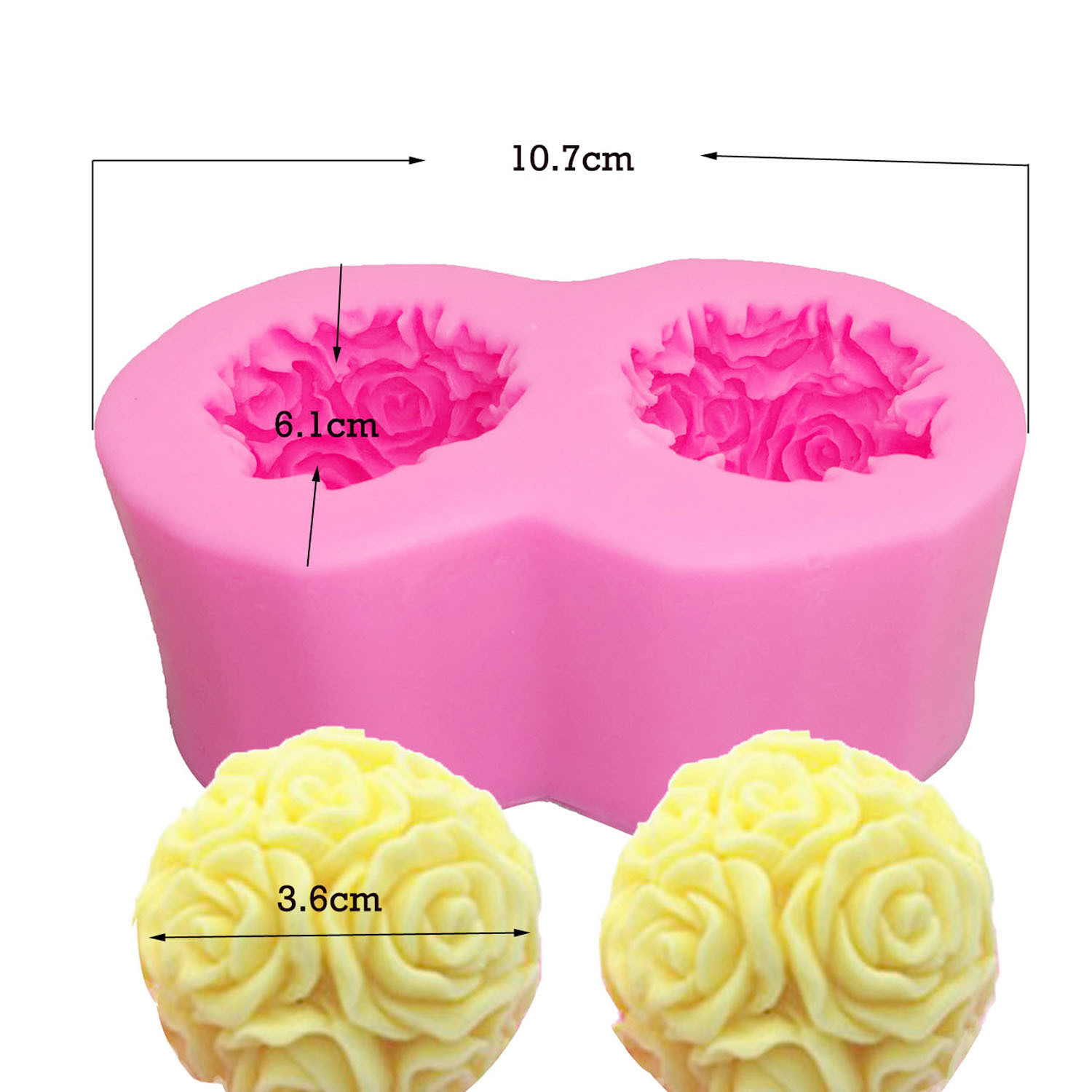 Rose (3d boule de fleurs)