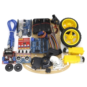 STM32 MCU Smart DIY Car Kit per bambini ultrasuoni Servo ostacolo evitare con per il controllo Bluetooth e Servo testa scuotimento - Product Image 3