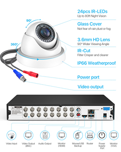 CCTV güvenlik kamera 2MP 2 4 8 16 kanal PTZ kameralar NVR kablosuz wifi izleme video kaydedici gözetim sistemleri - Product Image 3