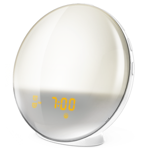 FM Radio Smart Alarm Clock Speaker with Ambient Light Sunrise Wake up Light Bedroom LED Light Reading LED <strong>Lamp</strong> for Tiktok,Ebay - Product Image 1